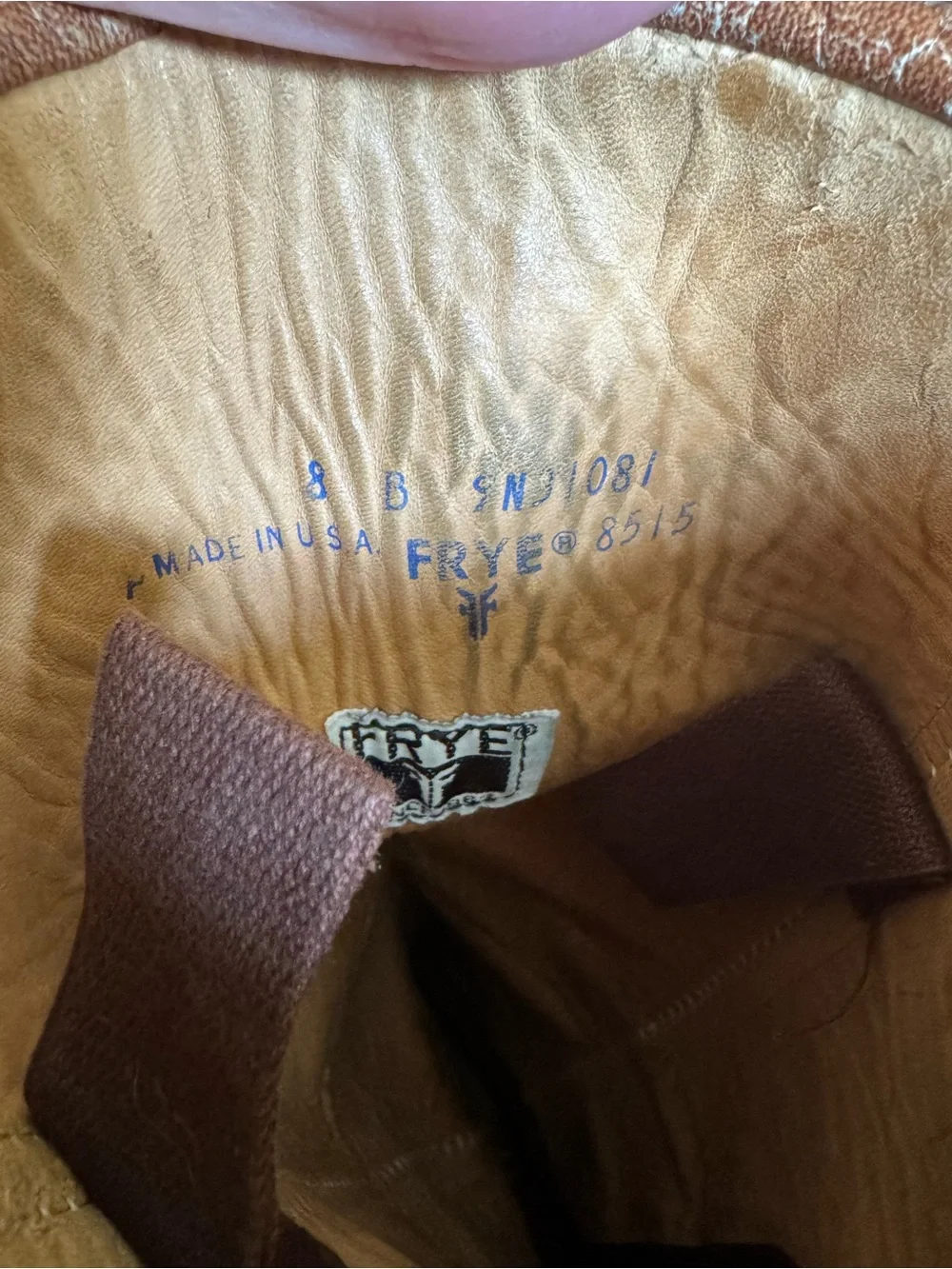 Vintage 70s Frye Tan Tall Leather Knee High Riding Boots